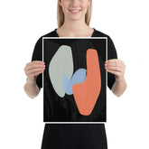 Abstract Clicked 3 Modern Shapes Art Matte Poster, Posters, $ 35.50, A Moment Of Now™